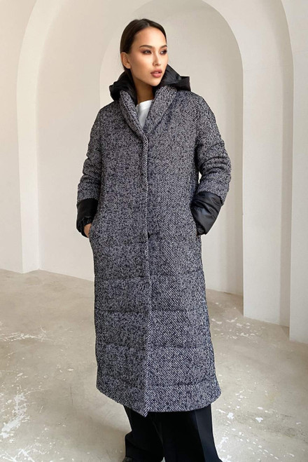 Warm quilted coat